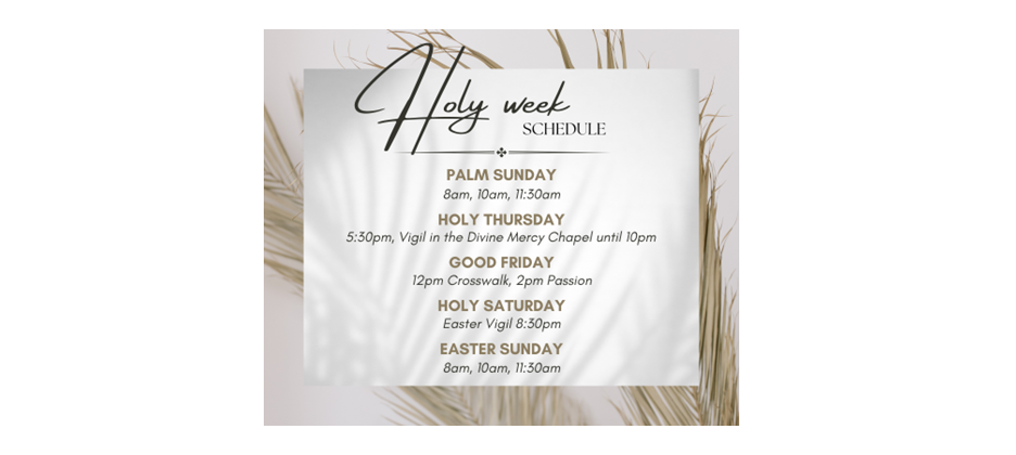 Holy Week 2026